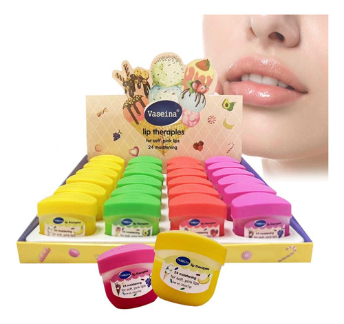 Pack 12 Bálsamos Labiales Reparador Labios Aroma A Frutas