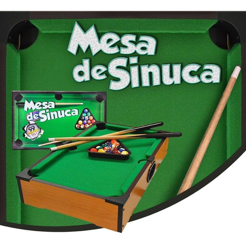 Bilhar De Mesa Sinuca De Brinquedo Para Adultos E Crianças Cor do tecido Verde