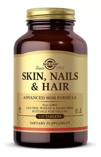 Solgar | Skin, Nails & Hair, Advanced Msm Formula | 120 Tabs