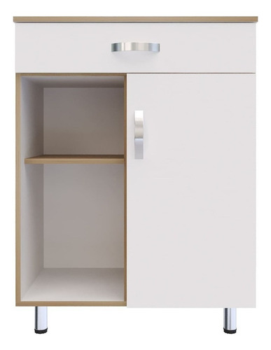 Auxiliar De Cocina Eva Color Rovere-Blanco