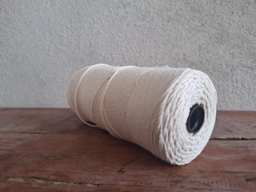 Hilo Algodon Para Tejer Hamaca Artesania Calibre 9 250gramos Narural