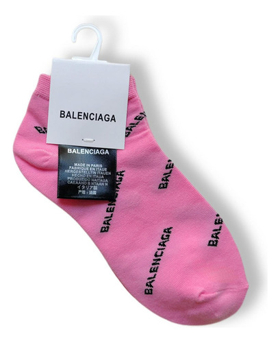 Waa Calcetas Balenciaga Tines Unisex Bb Logo 1 Par Con Envio