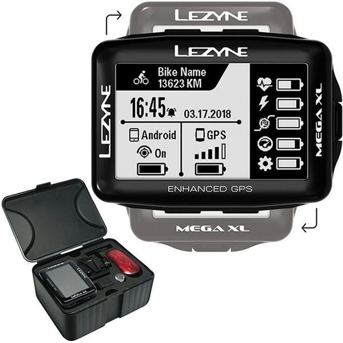 Gps Lezyne Mega Xl Kit Loaded + Cinta Cardíaca + Sensores