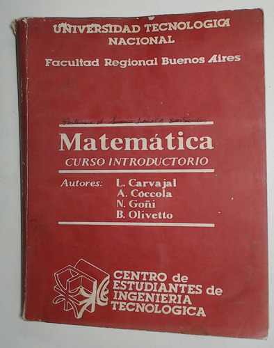 Matematica - Curso Introductorio - Aa. Vv