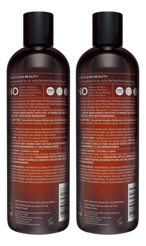 Conjunto De Shampoo Reparador + Condicionador Hask Argan Oil