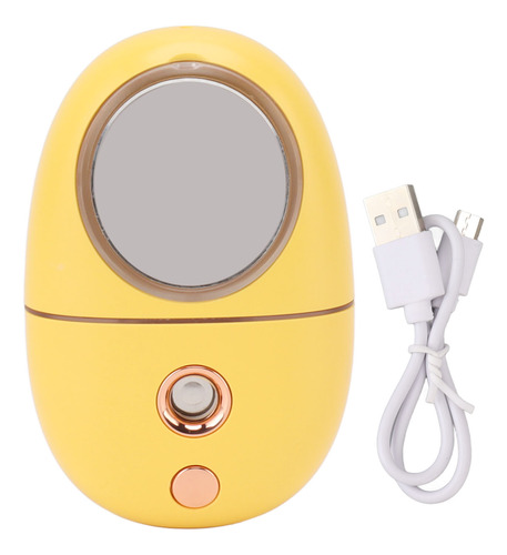 Mini Spray Hidratante Facial Amarelo Usb Charging Handy Cute