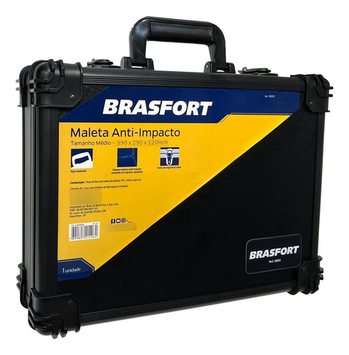 Maleta Ant-impacto Brasfort Media 390x290x120mm  8993