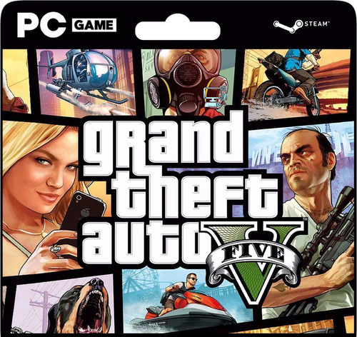Gta 5 Grand Theft Auto V Pc + Online Steam Original