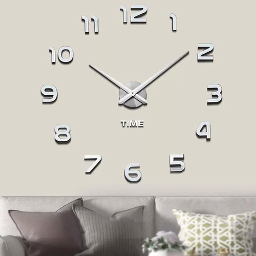 Zheyang Reloj De Pared Grande Con Números 3d, Silencioso,