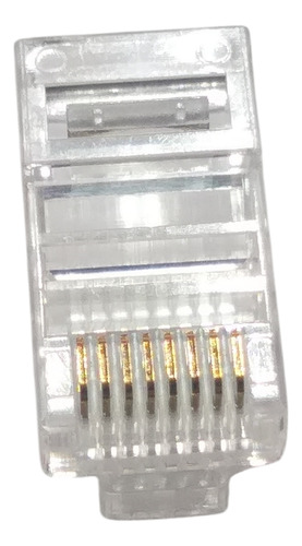 Kit De 50 Fichas Rj45 Macho Cable Red