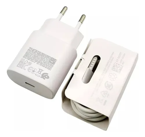 Cargador 25w Super Carga Rápida Para Samsung Tipo C A C