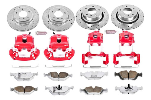 Power Stop Kc873-26 Kit De Freno Delantero Y Trasero Z26 Str
