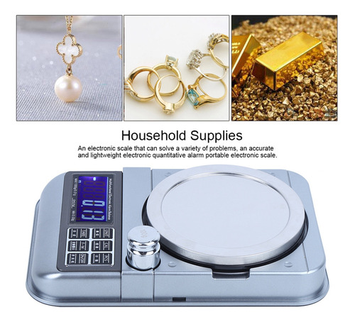 Báscula De Joyería De 1000 G/0,01 G Con Carga Usb