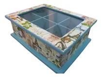 Comprar 4) Caja De Te Con Vidrio, Diversas Medidas*