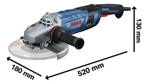 Esmeril Angular Bosch Gws 30-230 Pb Brushless 2800w 220v