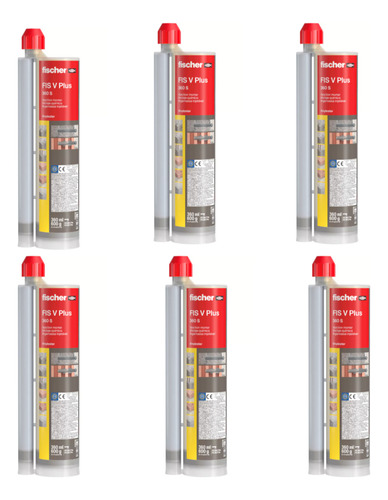 Anclaje Quimico Fischer Fis V Plus 360 S Caja Con 6 Piezas