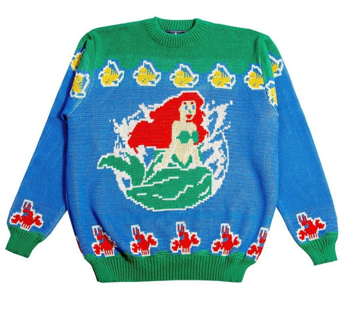 La Sirenita Disney Sweater Hombre Mujer De Tifn