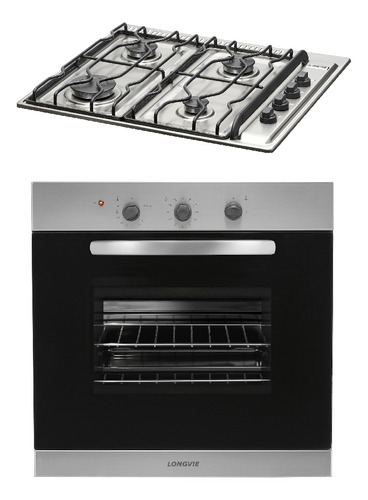 Combo26 Gas Longvie Horno H1500xf + Anafe A2600rxf