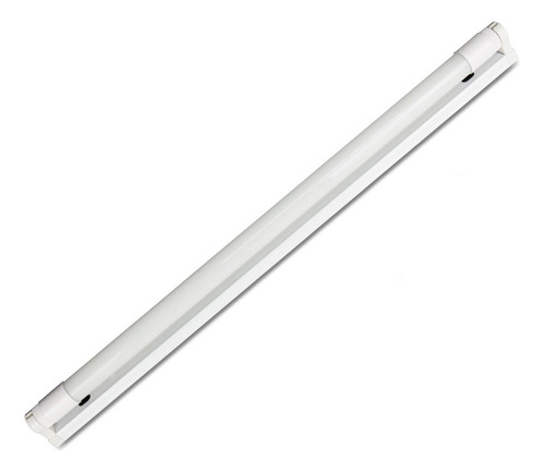 15x Luminária Calha Comercial + 15 Lâmpada Tubo Led T8 120cm