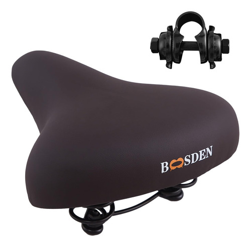 Boosden Bicycle Seat, Comfortable Padded Cruise Wide Bike Se