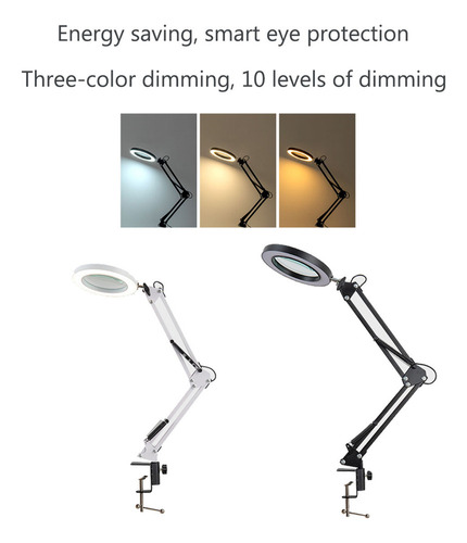 Lámpara De Mesa Con Lupa Para Tatuajes De Uñas