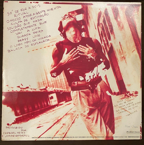 Lp Cazuza / Só Se For A Dois / Ano 1987 / Com Encarte