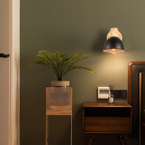 Aplique De Pared Con Interruptor De Cable De Tracción, Luz