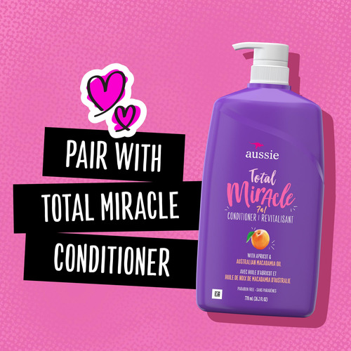 Shampoo Aussie Total Miracle Com Óleo De Damasco E Macadâmia
