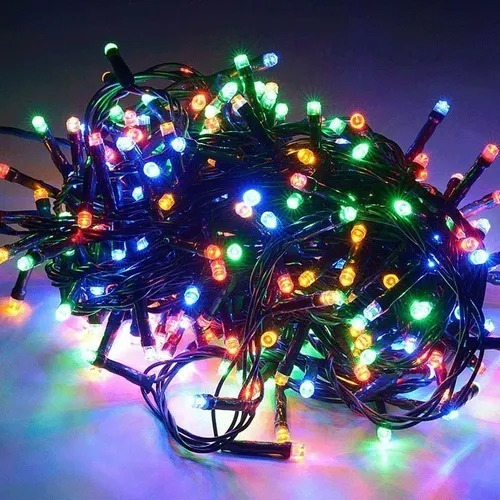 Luz De Navidad Serie Navideña De 100 Luces Led Multicolor