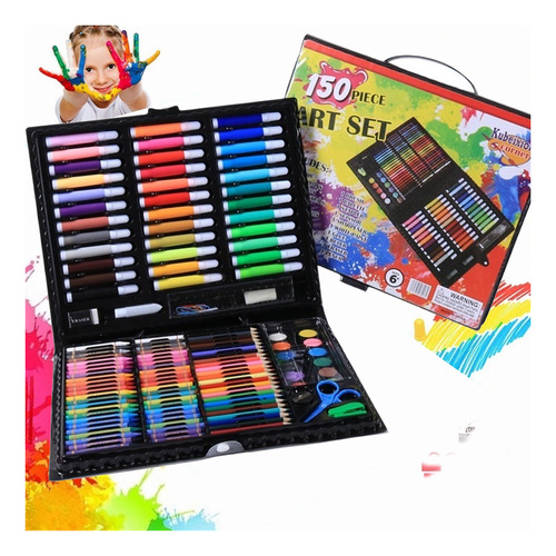 150 Kit Acuarela Lápices Niños Pintura Kit De Dibujo Crayón