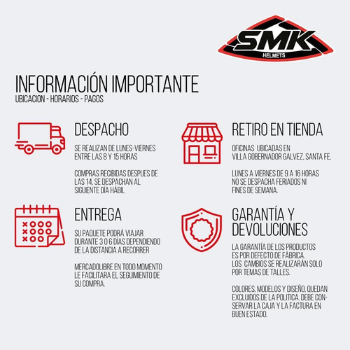 Imagen 3 de 3 de Visor Clear Casco Smk El Dorado Negro Mate