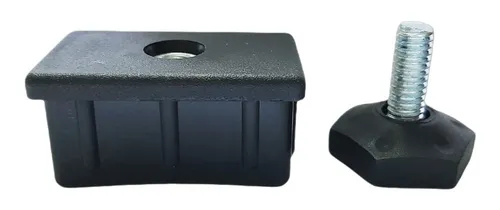 comprar Pé Nivelador Bucha Ponteira Sapata Metalon 50x30- 12 Peças