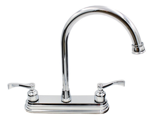 Imagen 1 de 3 de Llave Mezcladora Fregadero O Tarja Cocina Cromado Rehilete