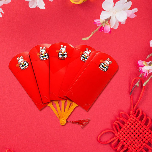 3 Conjunto De Sobres Rojos Brillantes Para Fiestas 3 Piezas
