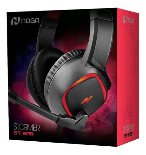 Imagen 3 de 3 de Auriculares Gamer Para Pc Con Microfono Noga St809 Headset