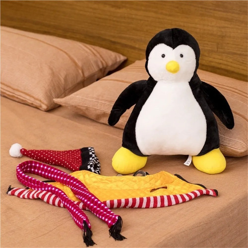 Muñeco De Peluche Negro Con Forma De Pingüino Hugsy De Joeys