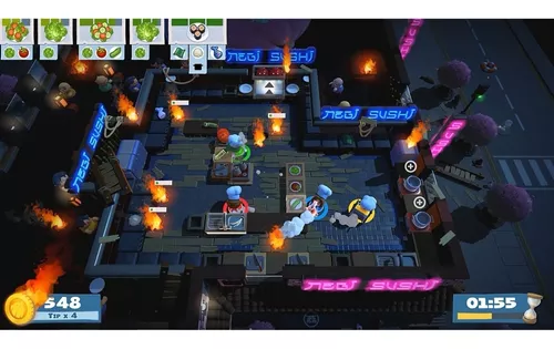 Jogo Overcooked And Overcooked 2 Ps4 Midia Fisica