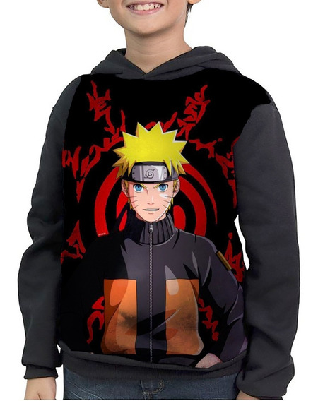 Blusa De Frio Moletom Kurama Naruto Anime Mangá Desenho 01