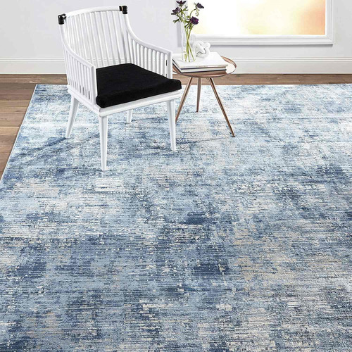 Melrose Lorenzo Area Rug, 73910x10392 Rectángulo, Azul...