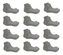 Comprar Medias Tobilleras De Algodón Color Gris - Pack De 12 Pares
