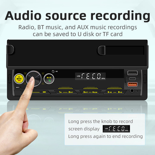 Reproductor Mp3 Multifunción Para Coche Con Soporte Para Tel