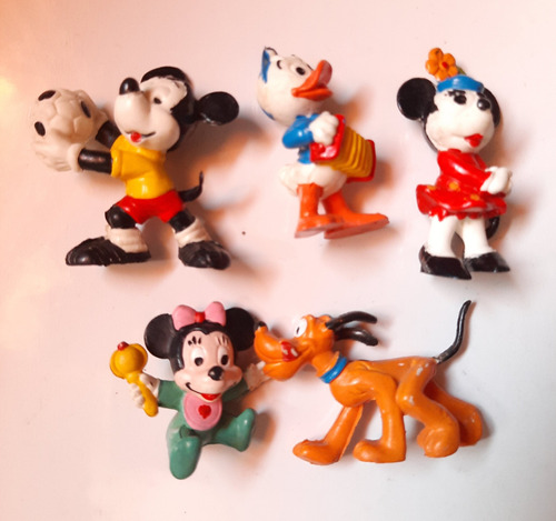 Muñequitos Minnie Mickey Pluto Pato Helado Noel Década 90