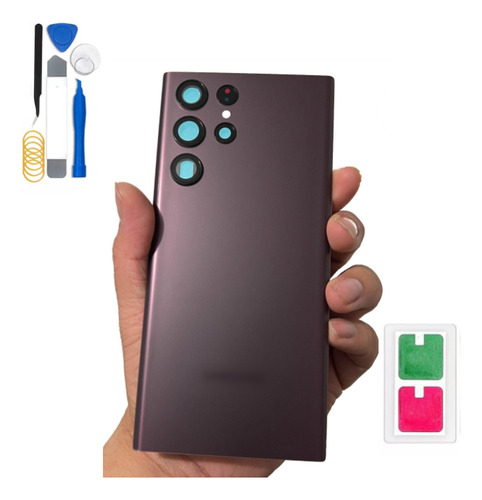 Tapa Trasera Para Samsung  S22 Ultra Con  Cristal Camara