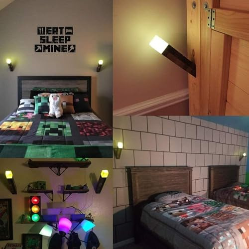 Antorcha De Pared Iluminada, Baterías Y Lámpara Nocturna Enc