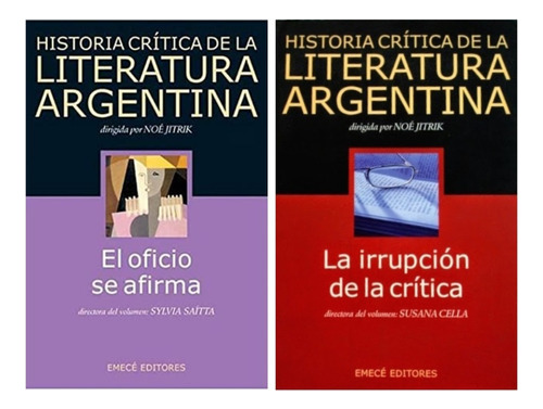 Lote Historia Crítica De La Literatura Argentina 9 10 Emecé