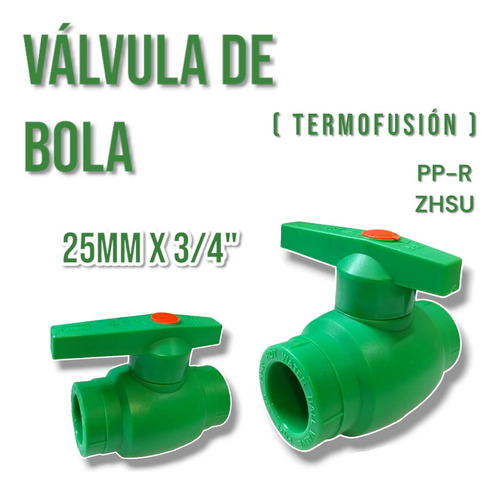 Valvula De Bola 25mm X 3/4 (termofusion) Somos Tienda 