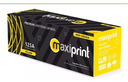 Toner Maxiprint 125a Amarillo Mxp-cb542a