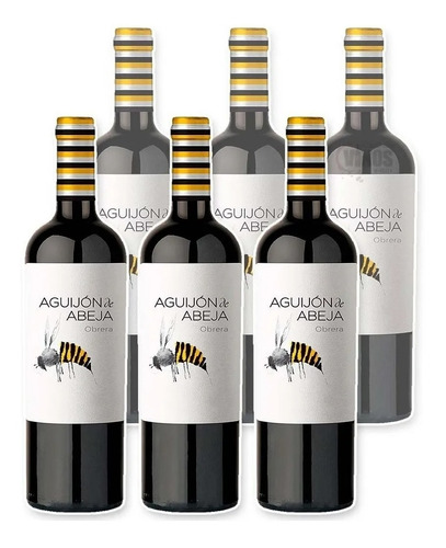 Vino Aguijon De Abeja Obrera Bonarda 750cc Caja X6 Unidades