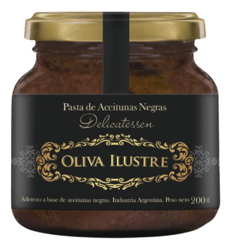 Pasta De Aceitunas Negras Oliva Ilustre 200ml