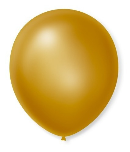 Balão 9   Dourado Cintilante - Quant.120 Pacotes=6.000balões